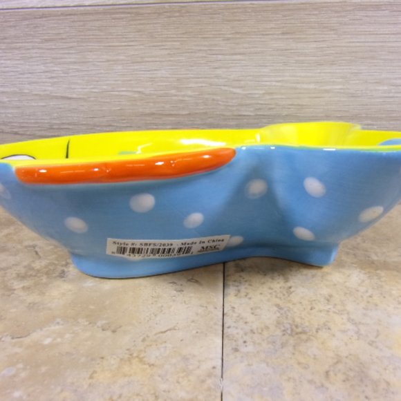 New Mainstreet Collection Fish Bowl with Knife Spreader, Cute Table Setting - Picture 3 of 11